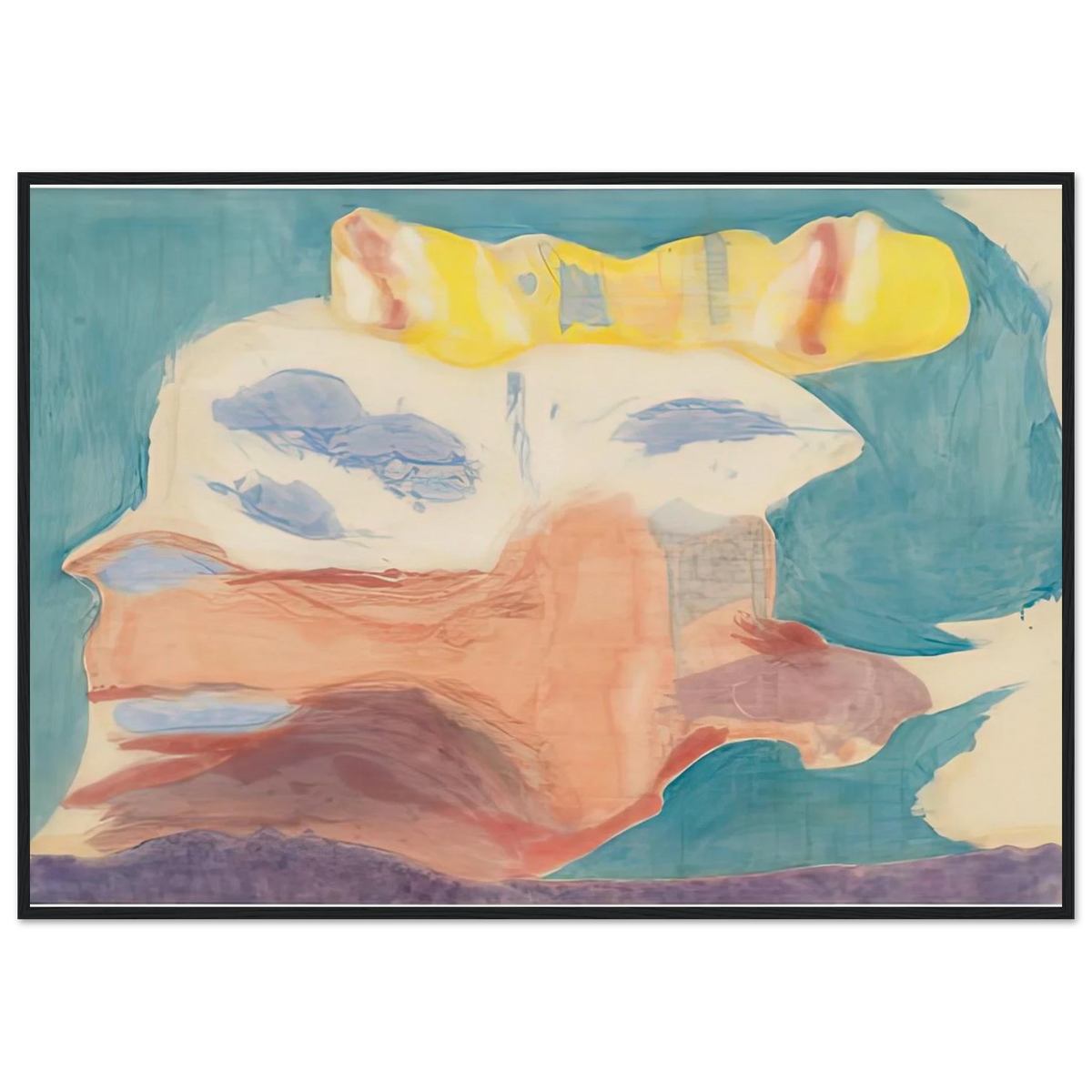 Sea Goddess, 1963- Framed Poster | Helen Frankenthaler Framed Prints Wall Art | Frankenthaler Helen