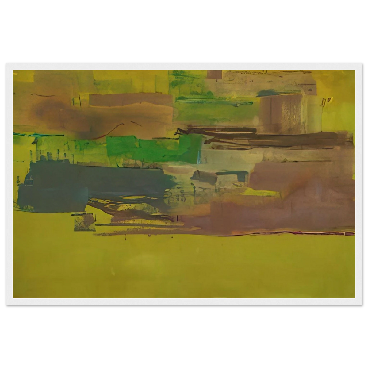 August Deep - 1978 Framed Poster | Helen Frankenthaler Framed Prints Wall Art | Frankenthaler Helen