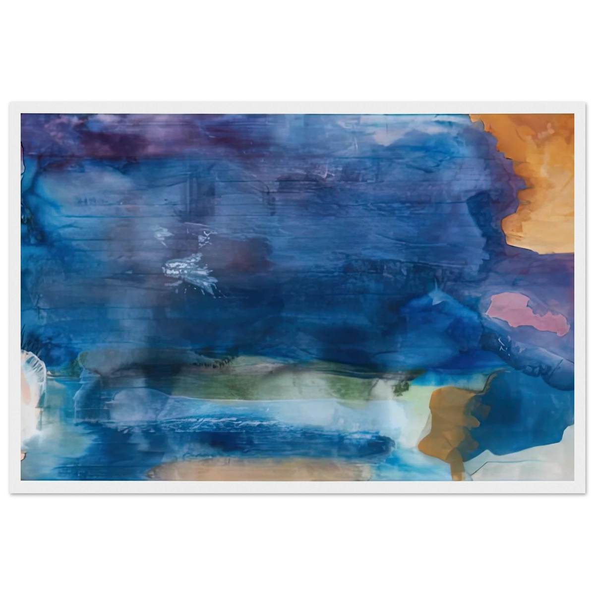 Riverhead, 1963-64- Framed Poster | Helen Frankenthaler Framed Prints Wall Art | Frankenthaler Helen