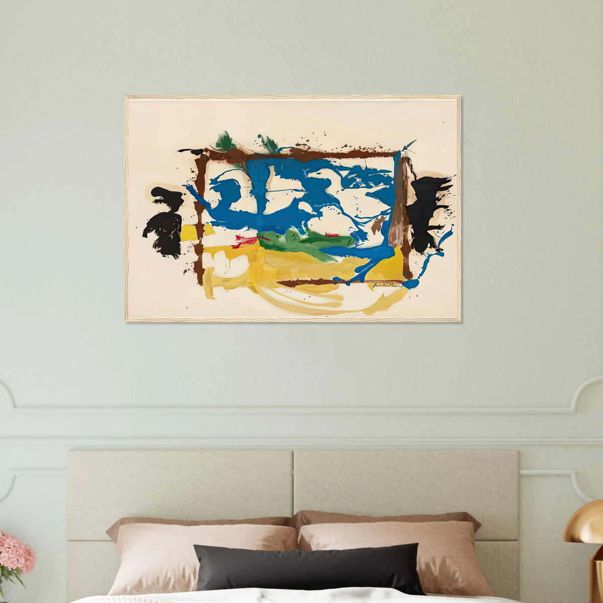Swan Lake I, 1961- Framed Poster | Helen Frankenthaler Framed Prints Wall Art | Frankenthaler Helen