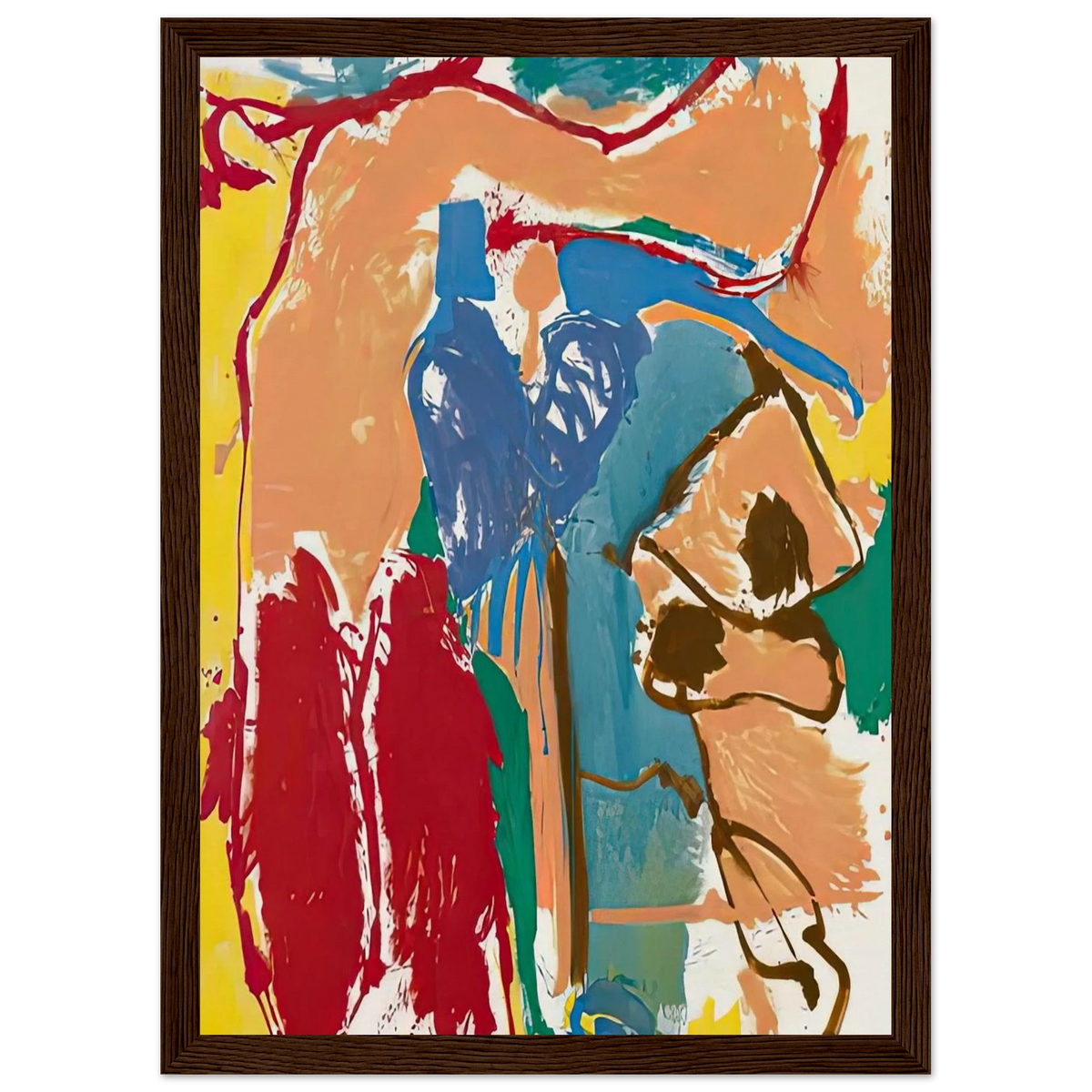 Mediterranean Thoughts, 1960- Framed Poster | Helen Frankenthaler Framed Prints Wall Art | Frankenthaler Helen