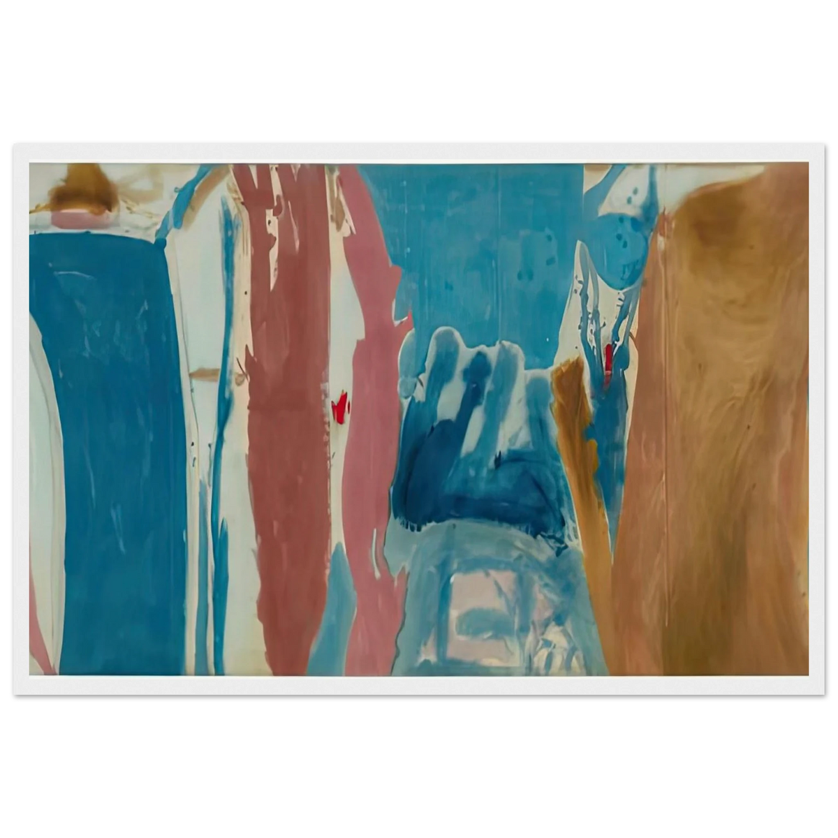 Open Wall, 1953- Framed Poster | Helen Frankenthaler Framed Prints Wall Art | Frankenthaler Helen