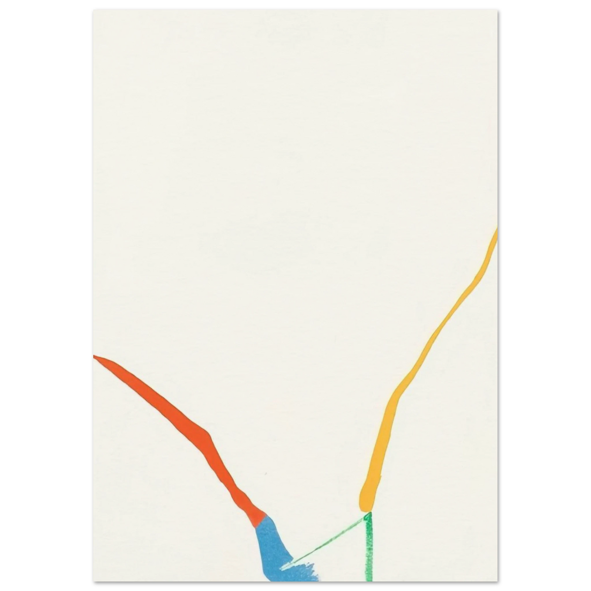 What Red Lines Can Do - 1970 Poster | Helen Frankenthaler Poster | Frankenthaler Helen