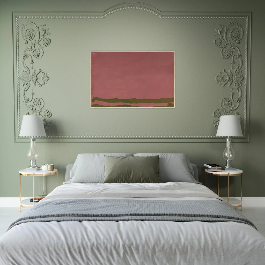 Green Likes Mauve - 1970 Framed Poster | Helen Frankenthaler Framed Prints Wall Art | Frankenthaler Helen
