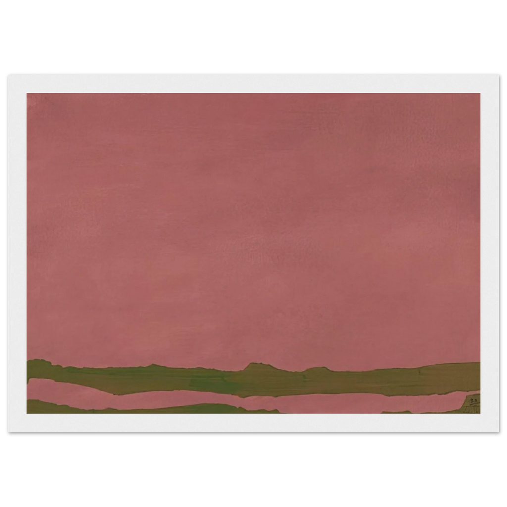 Green Likes Mauve - 1970 Framed Poster | Helen Frankenthaler Framed Prints Wall Art | Frankenthaler Helen
