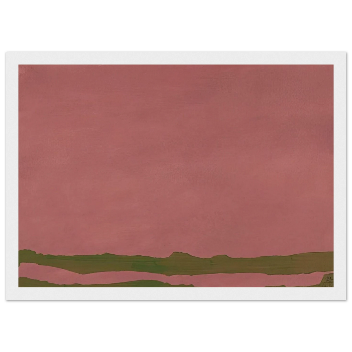 Green Likes Mauve - 1970 Framed Poster | Helen Frankenthaler Framed Prints Wall Art | Frankenthaler Helen