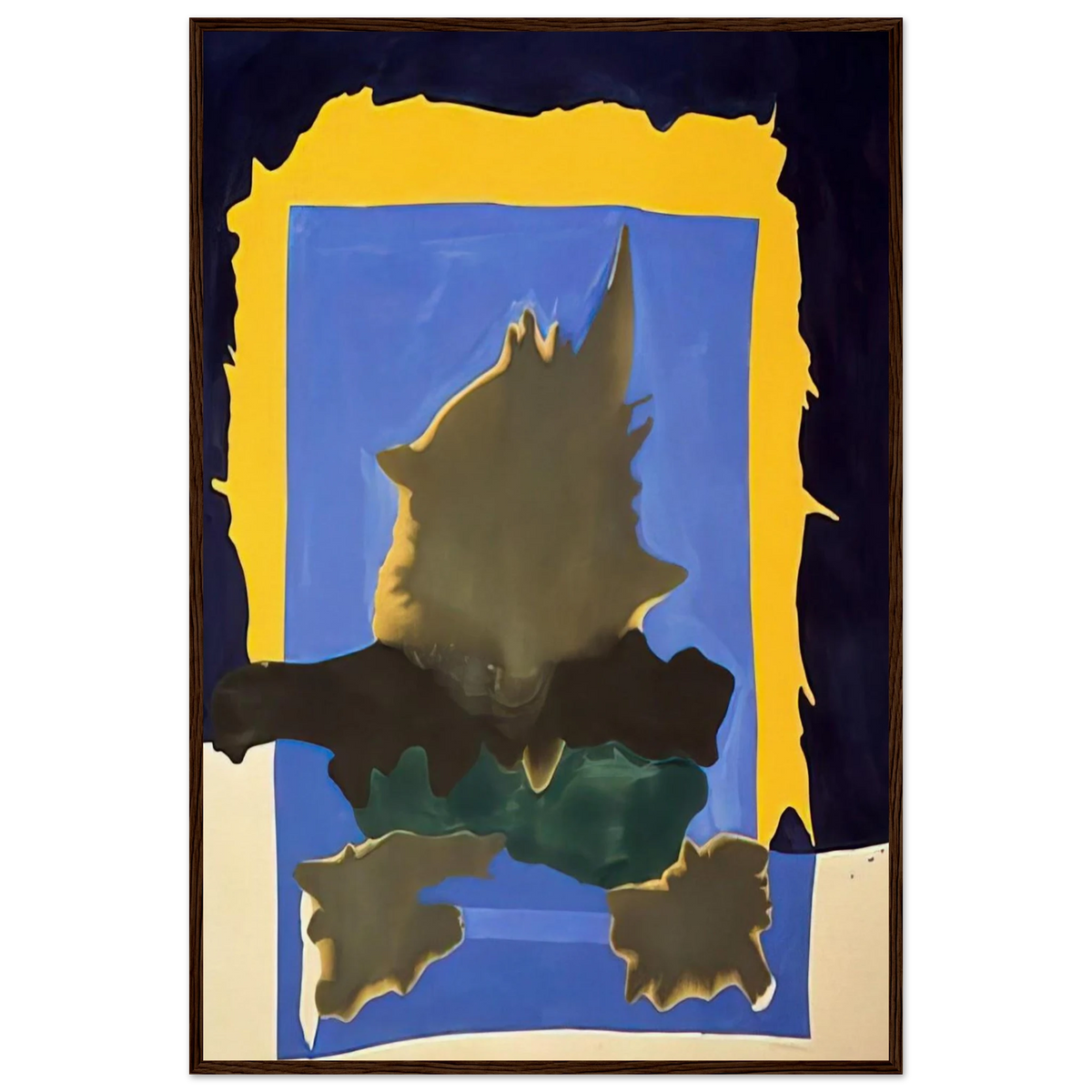 Interior Landscape - 1964 Framed Poster | Helen Frankenthaler Framed Prints Wall Art | Frankenthaler Helen