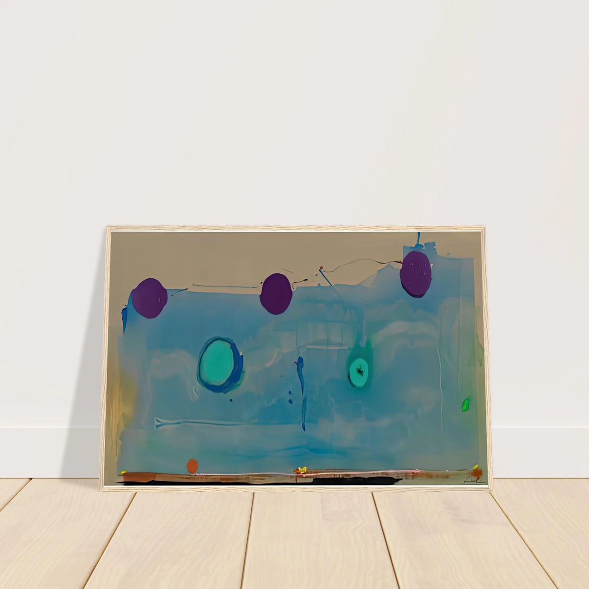 Water Shadows, 1988- Framed Poster | Helen Frankenthaler Framed Prints Wall Art | Frankenthaler Helen