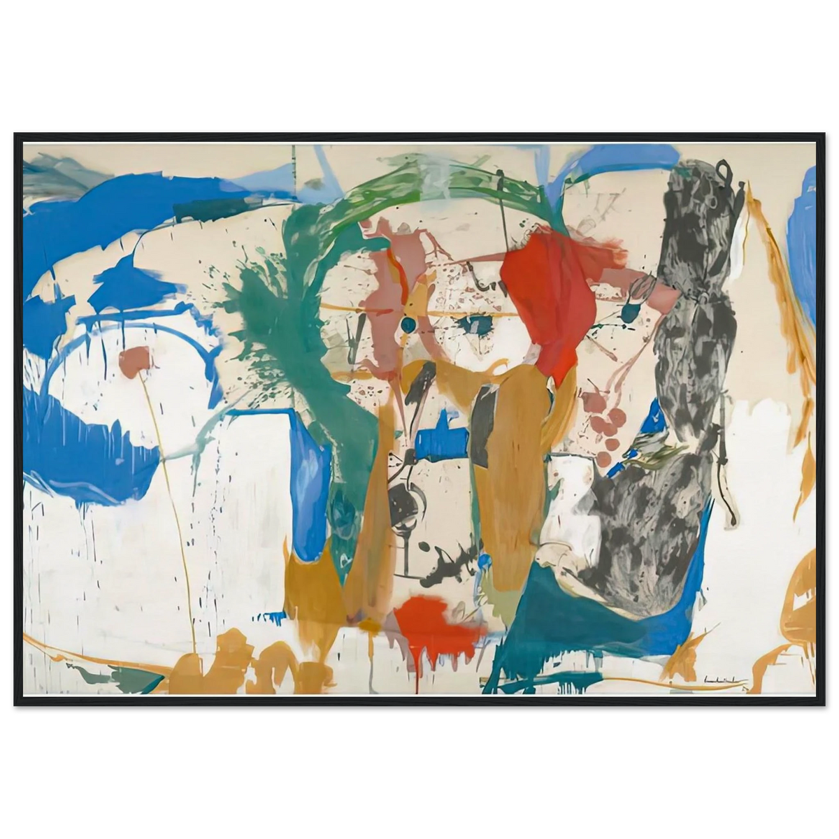Madridscape, 1959- Framed Poster | Helen Frankenthaler Framed Prints Wall Art | Frankenthaler Helen