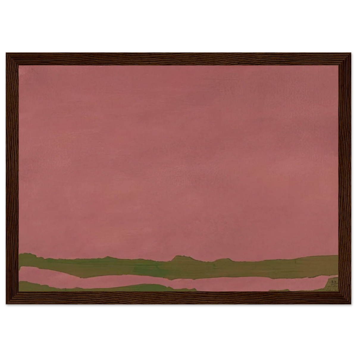 Green Likes Mauve - 1970 Framed Poster | Helen Frankenthaler Framed Prints Wall Art | Frankenthaler Helen