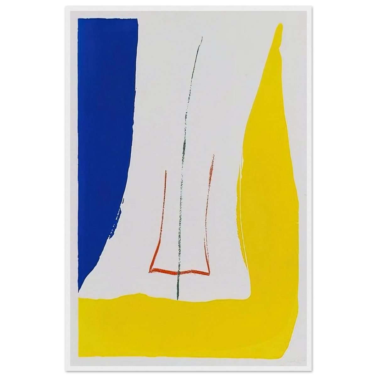 Sun Corner - 1968 Framed Poster | Helen Frankenthaler Framed Prints Wall Art | Frankenthaler Helen
