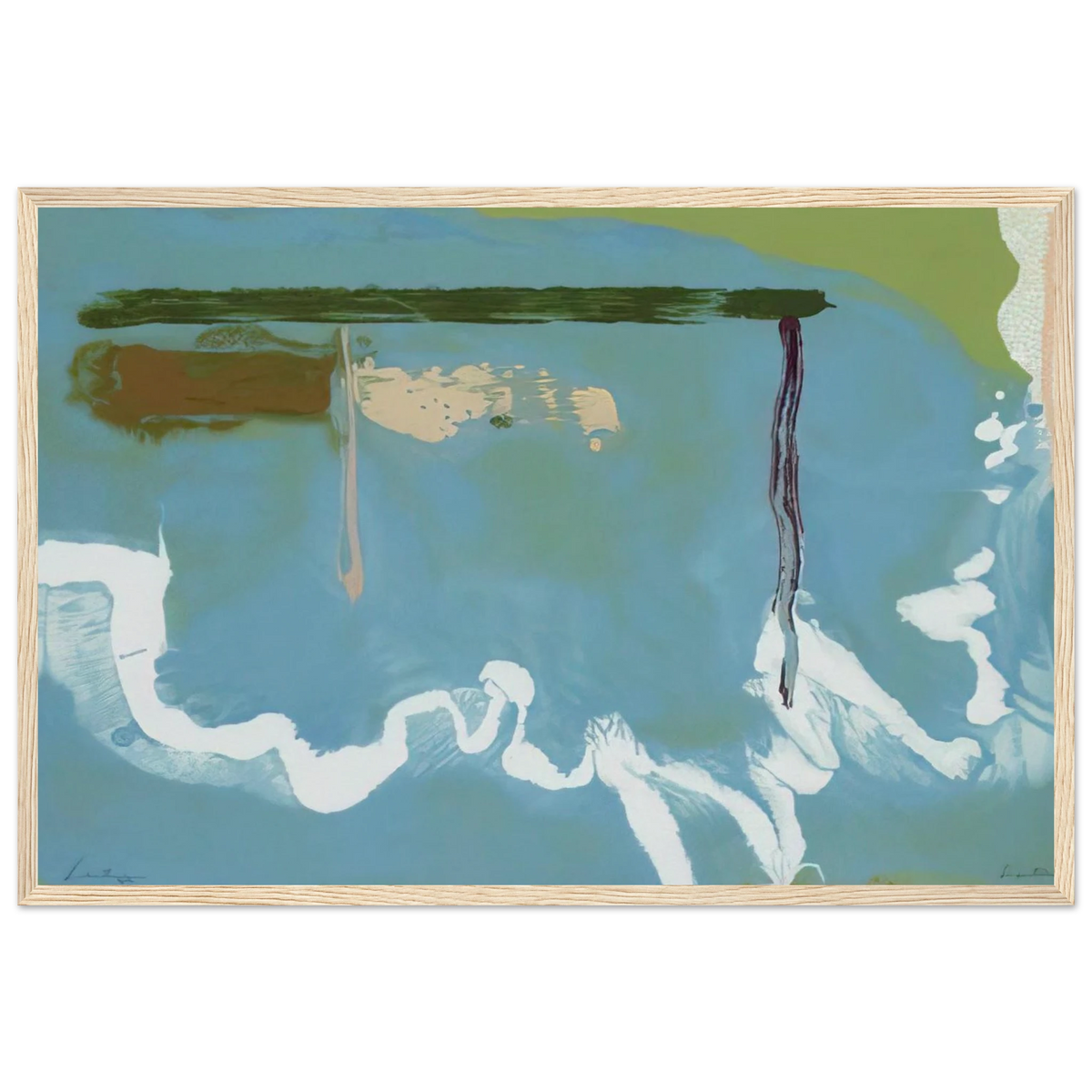 Skywriting - 1997 Framed Poster | Helen Frankenthaler Framed Prints Wall Art | Frankenthaler Helen