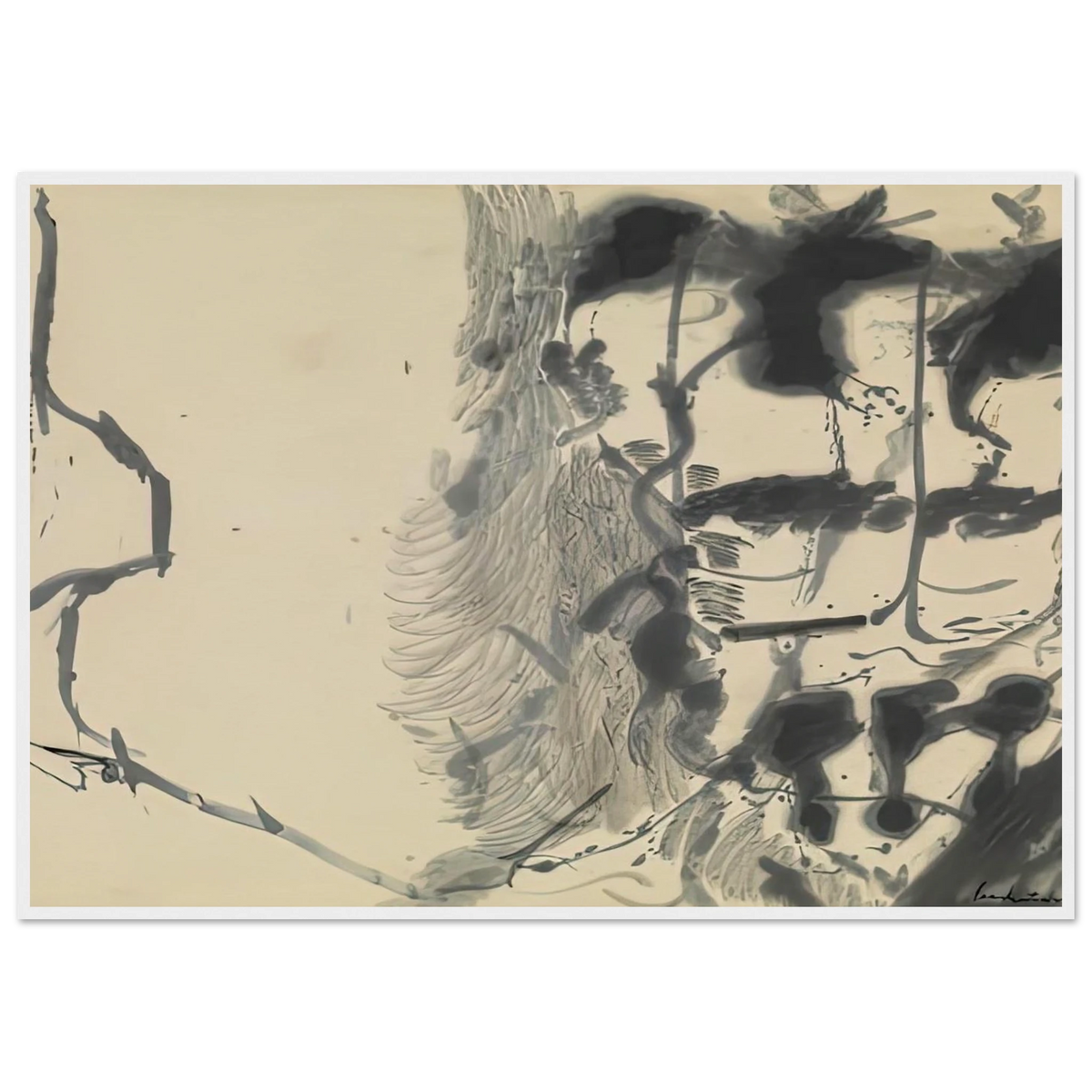 New York Bamboo, 1957- Framed Poster | Helen Frankenthaler Framed Prints Wall Art | Frankenthaler Helen