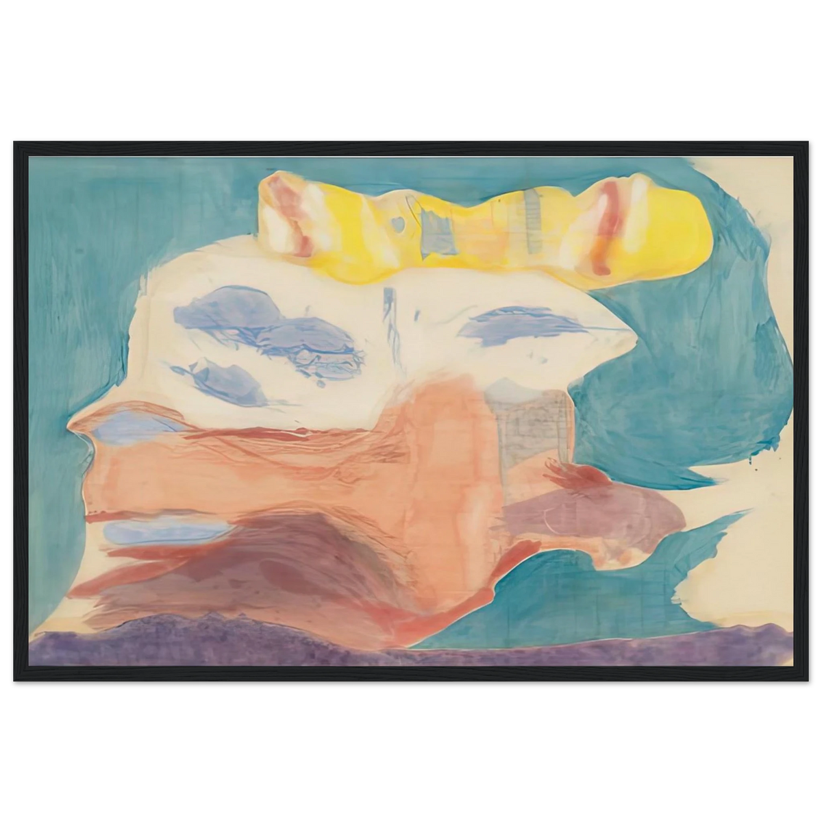 Sea Goddess, 1963- Framed Poster | Helen Frankenthaler Framed Prints Wall Art | Frankenthaler Helen