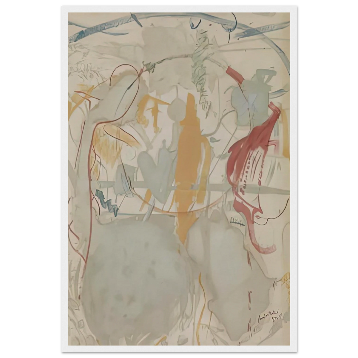 Seven Types of Ambiguity, 1957- Framed Poster | Helen Frankenthaler Framed Prints Wall Art | Frankenthaler Helen