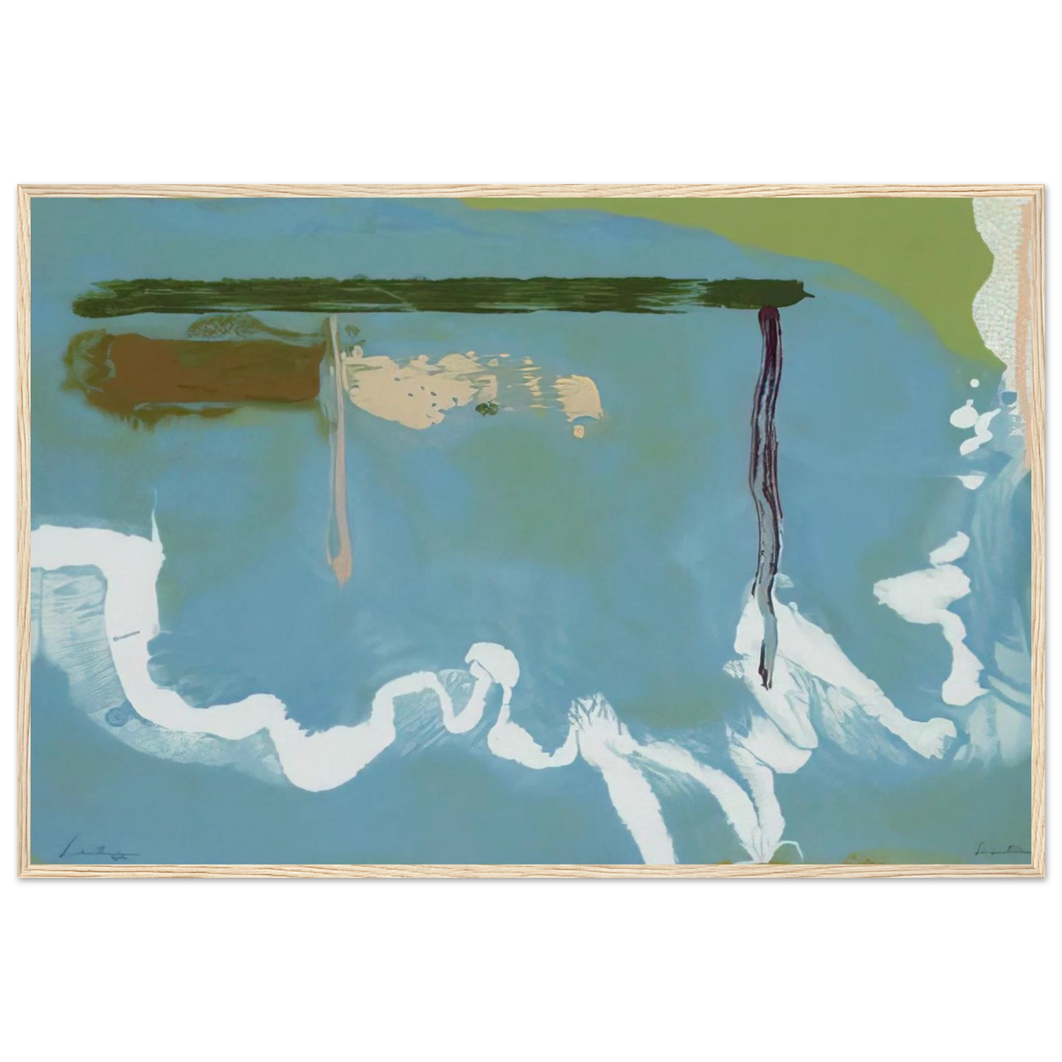 Skywriting - 1997 Framed Poster | Helen Frankenthaler Framed Prints Wall Art | Frankenthaler Helen