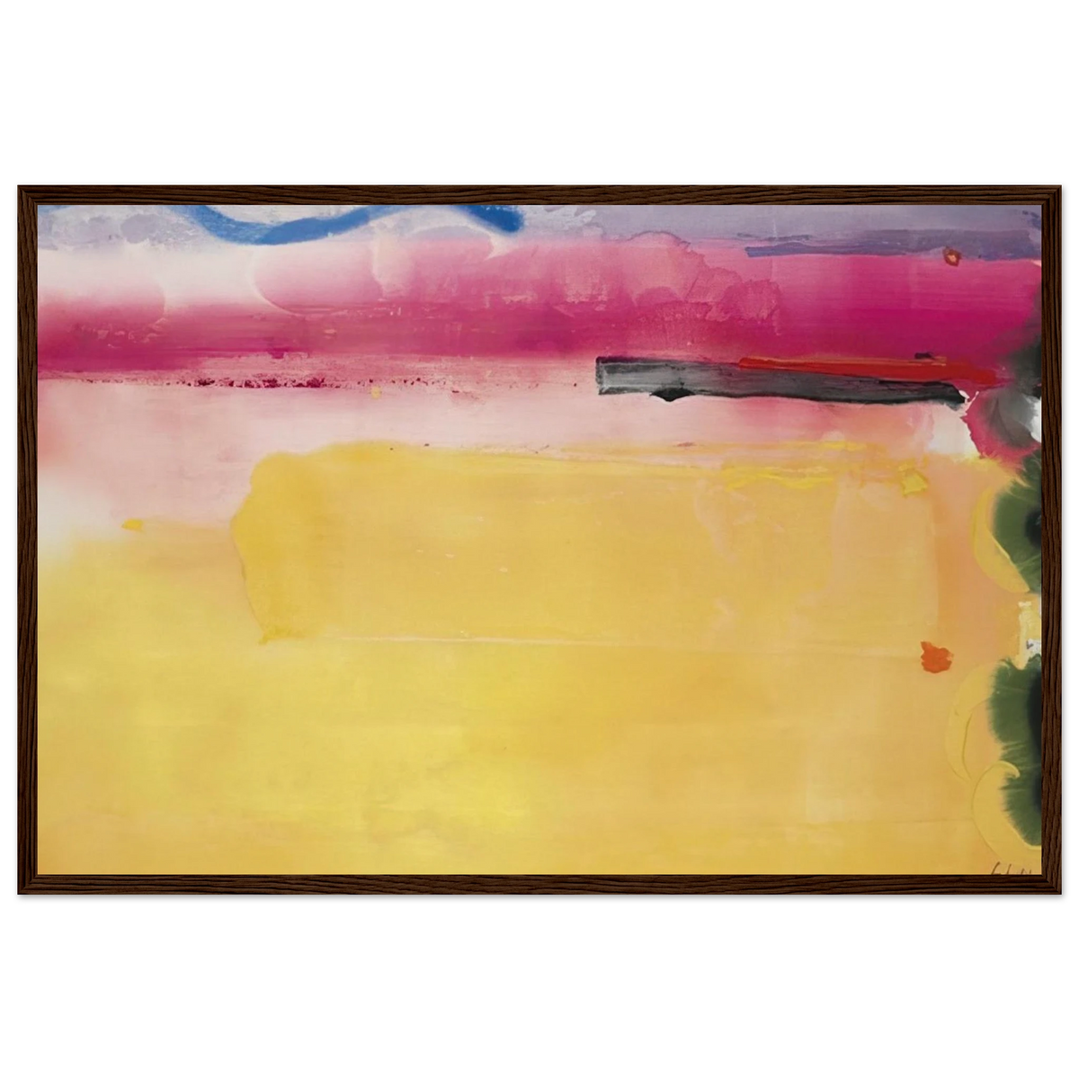 Black-Eyed Susan - 1988 Framed Poster | Helen Frankenthaler Framed Prints Wall Art | Frankenthaler Helen