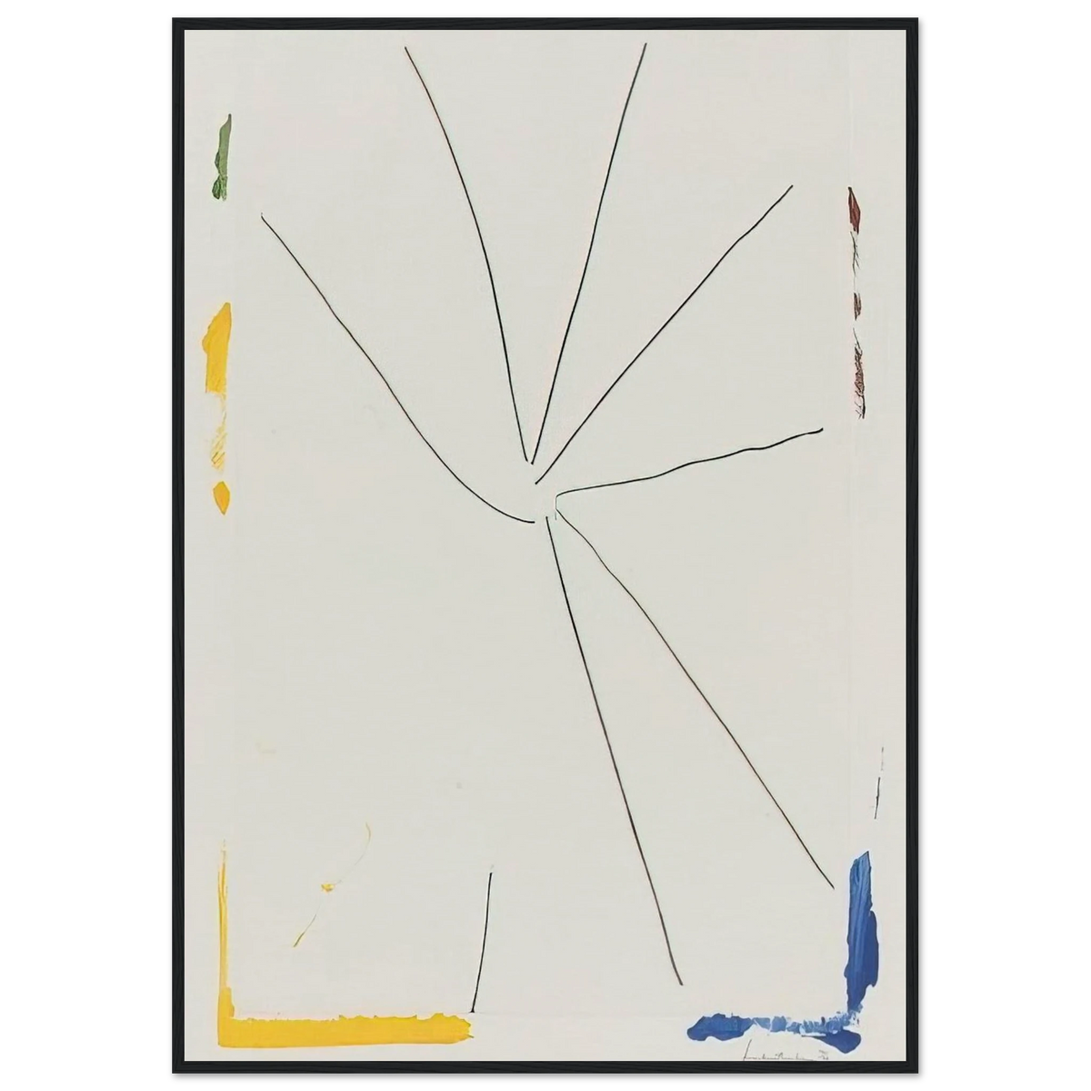 Free Wheeling - 1971 Framed Poster | Helen Frankenthaler Framed Prints Wall Art | Frankenthaler Helen