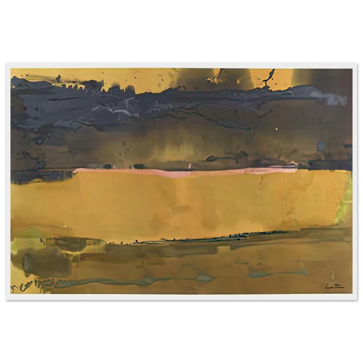 Shippan October, 1981- Framed Poster | Helen Frankenthaler Framed Prints Wall Art | Frankenthaler Helen