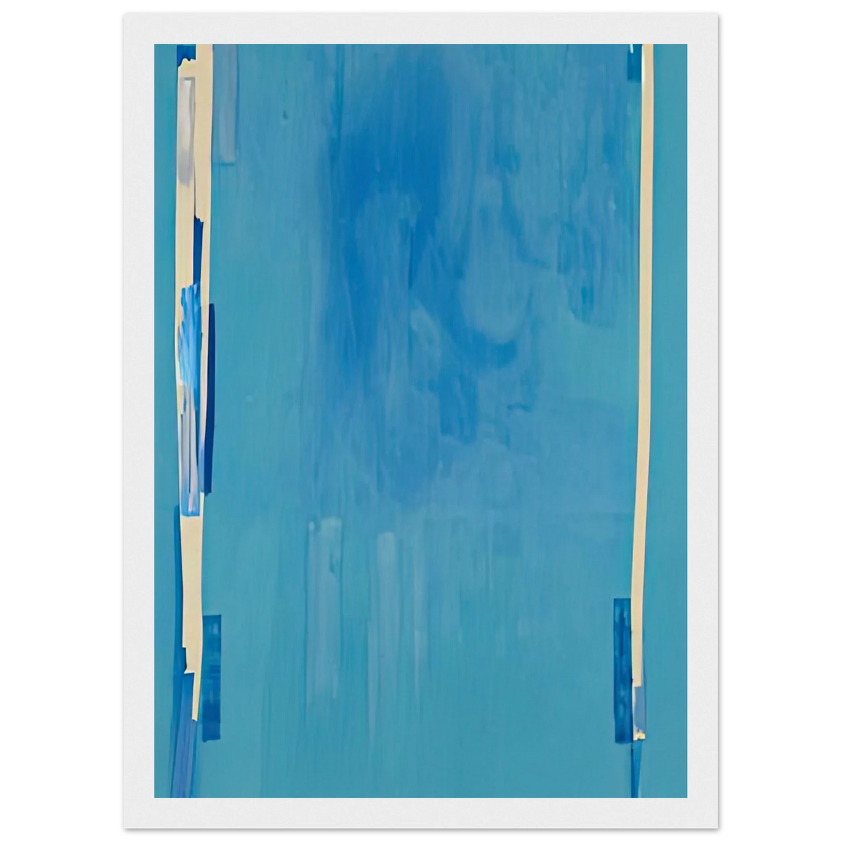 Blue Bellows, 1976- Framed Poster | Helen Frankenthaler Framed Prints Wall Art | Frankenthaler Helen