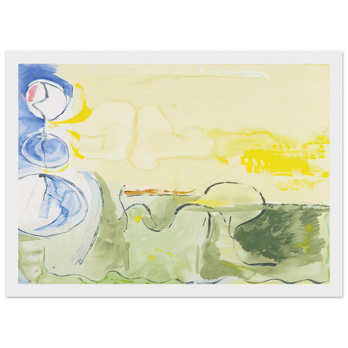 Flotilla - 2006 Framed Poster | Helen Frankenthaler Framed Prints Wall Art | Frankenthaler Helen