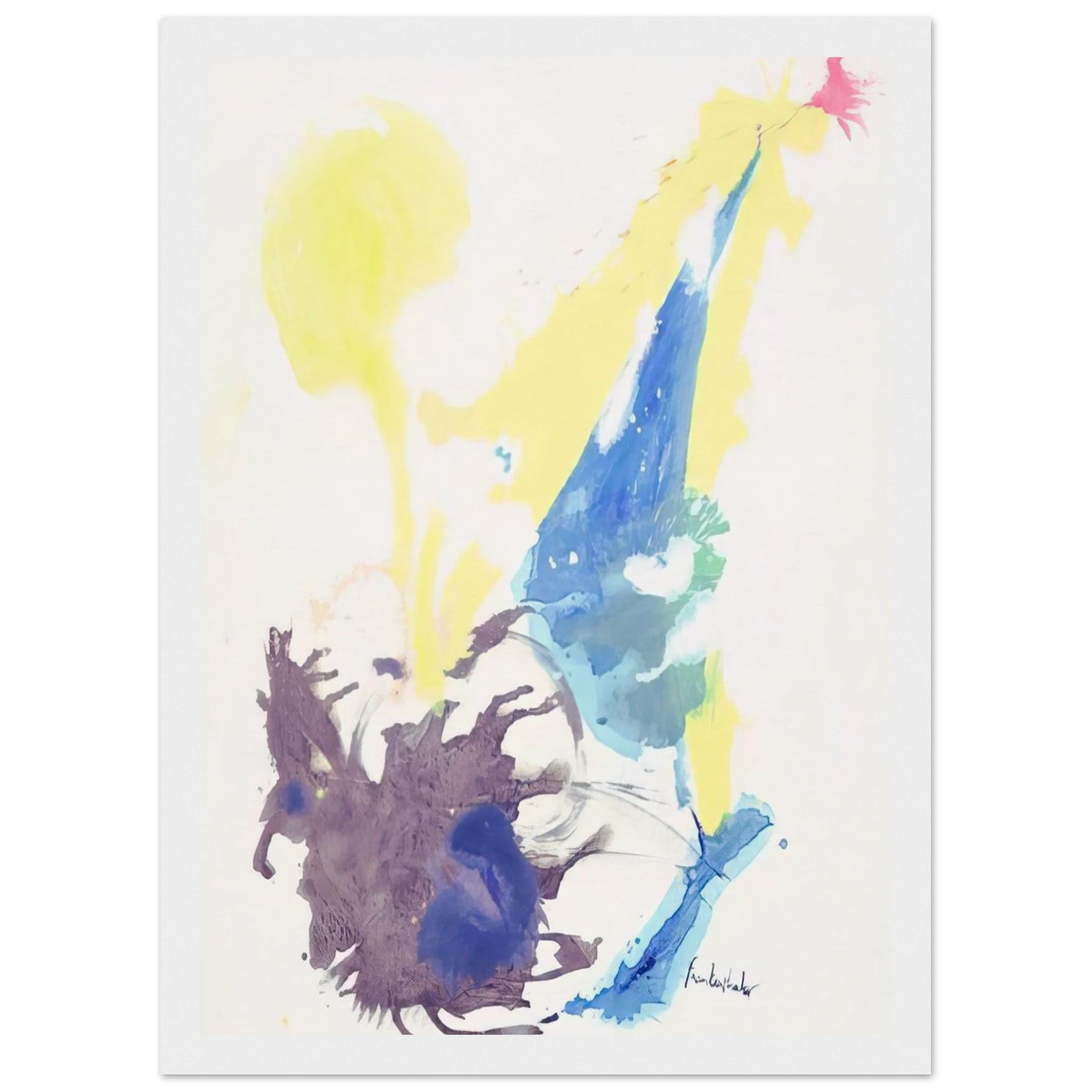 Moving Day - 1961 Framed Poster | Helen Frankenthaler Framed Prints Wall Art | Frankenthaler Helen