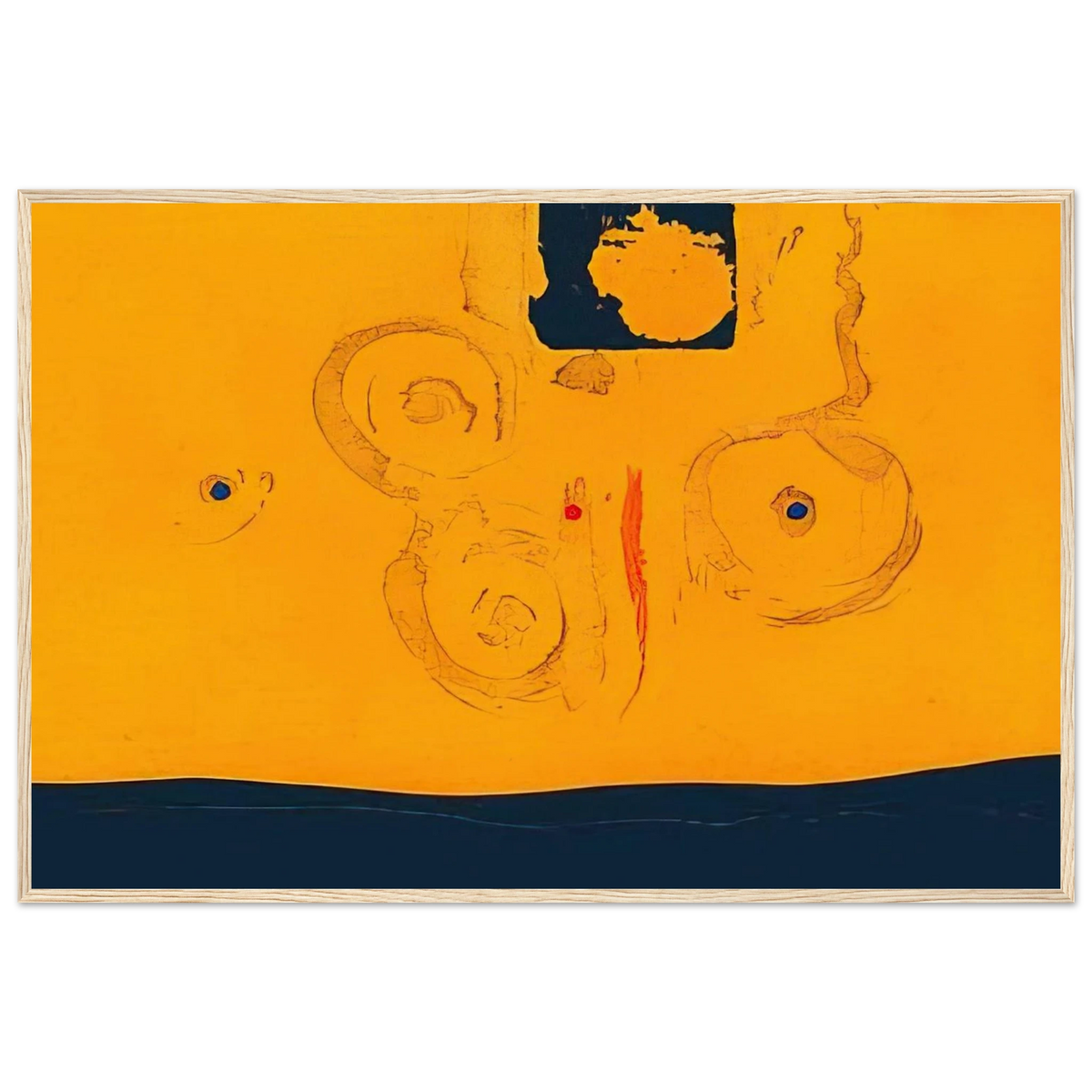 Plaza Real - 1988 Framed Poster | Helen Frankenthaler Framed Prints Wall Art | Frankenthaler Helen