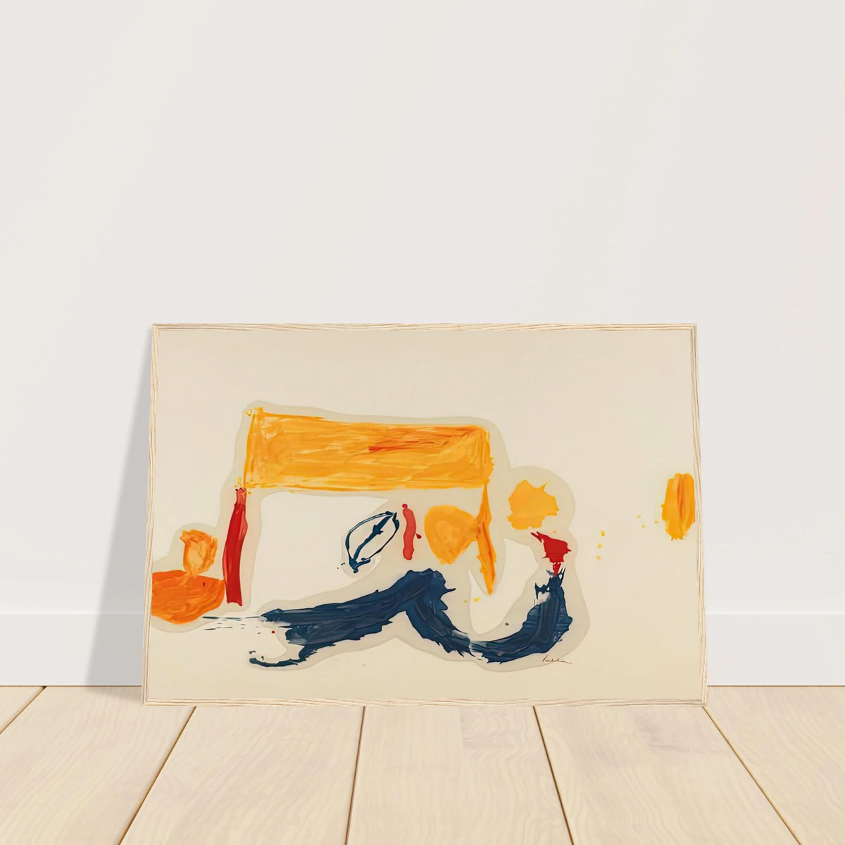 Yellow Games, 1962- Framed Poster | Helen Frankenthaler Framed Prints Wall Art | Frankenthaler Helen