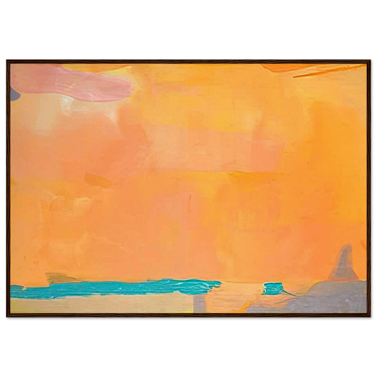 Royal Fireworks - 1975 Framed Poster | Helen Frankenthaler Framed Prints Wall Art | Frankenthaler Helen