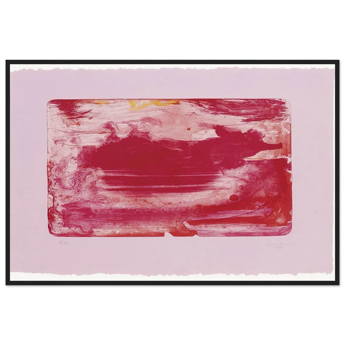 The Red Sea - 1982 Framed Poster | Helen Frankenthaler Framed Prints Wall Art | Frankenthaler Helen