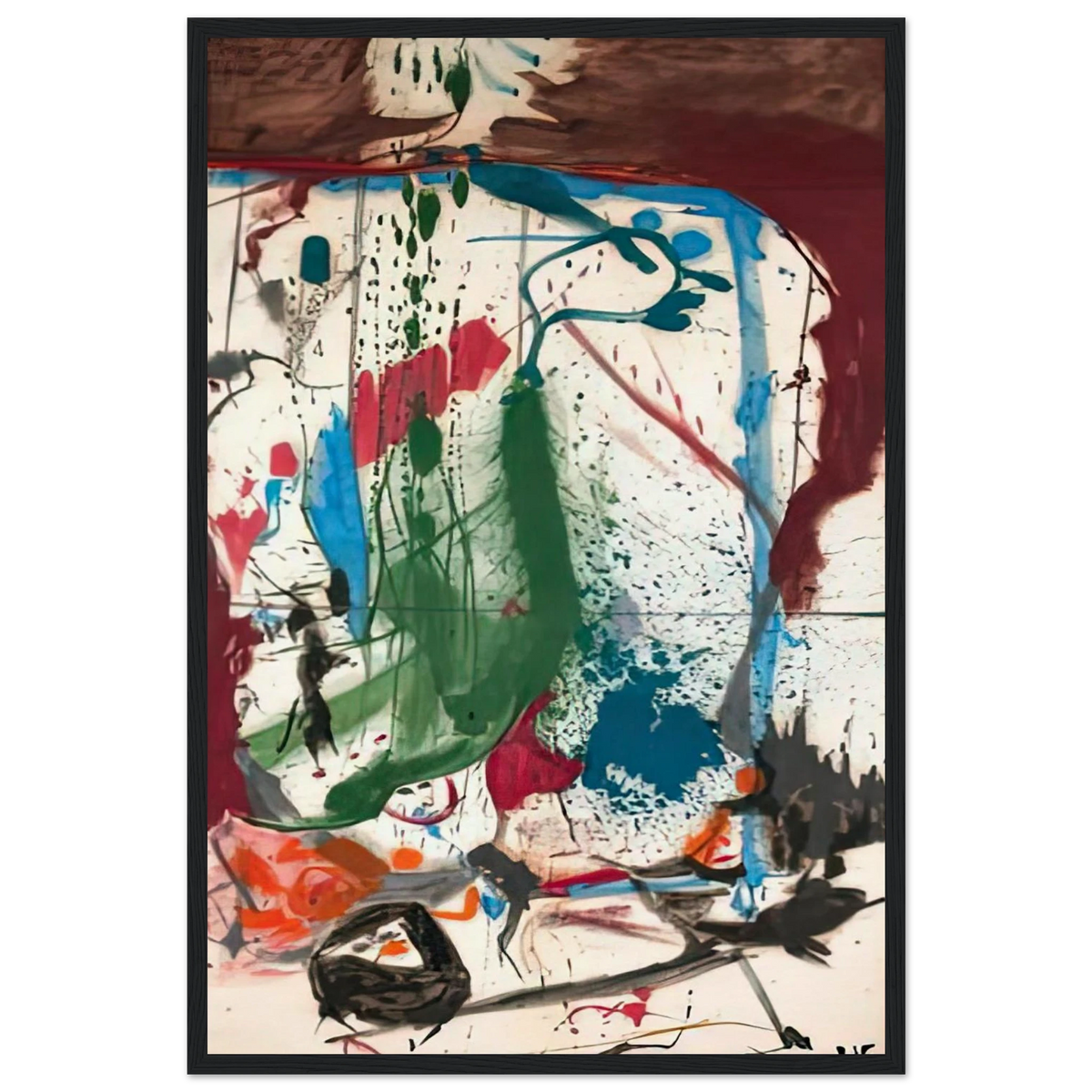 Las Mayas, 1958- Framed Poster | Helen Frankenthaler Framed Prints Wall Art | Frankenthaler Helen