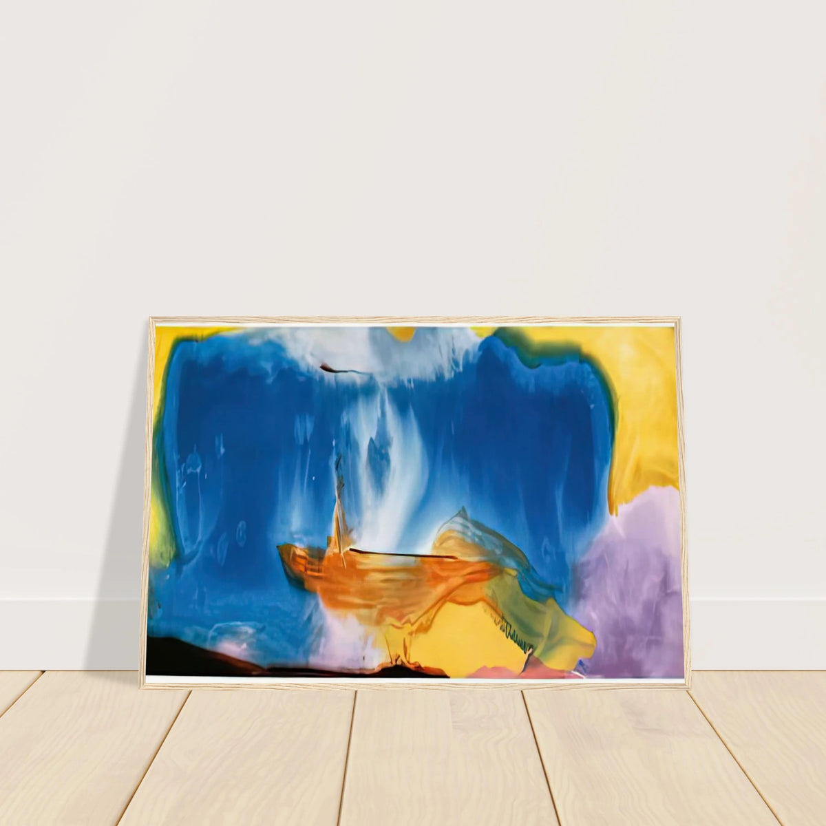 Moveable Blue, 1973- Framed Poster | Helen Frankenthaler Framed Prints Wall Art | Frankenthaler Helen