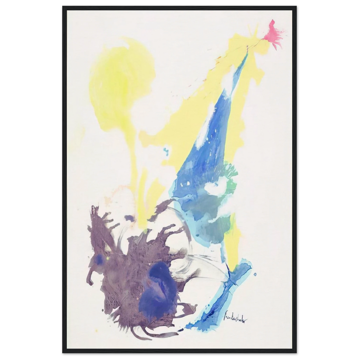 Moving Day - 1961 Framed Poster | Helen Frankenthaler Framed Prints Wall Art | Frankenthaler Helen