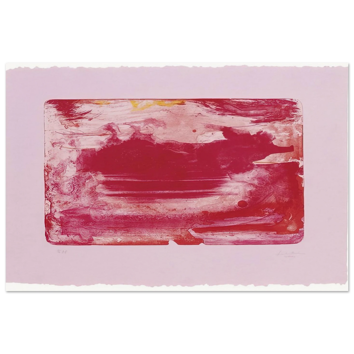 The Red Sea - 1982 Poster | Helen Frankenthaler Poster | Frankenthaler Helen