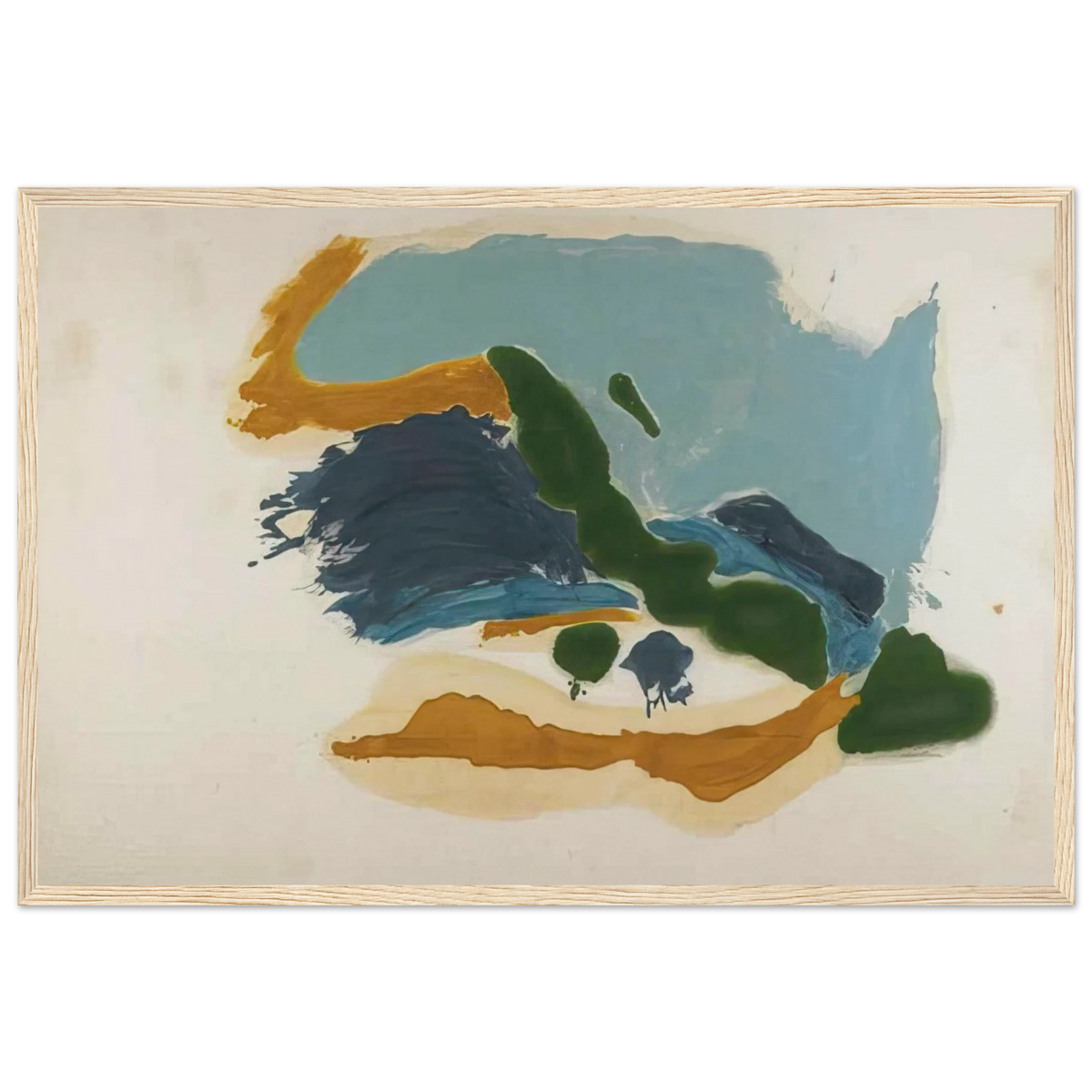 Tuscany - 1963 Framed Poster | Helen Frankenthaler Framed Prints Wall Art | Frankenthaler Helen