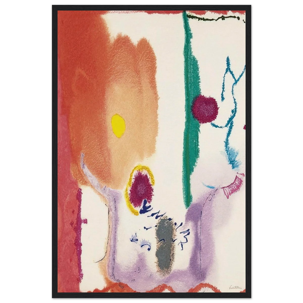 Beginnings - 2002 Framed Poster | Helen Frankenthaler Framed Prints Wall Art | Frankenthaler Helen
