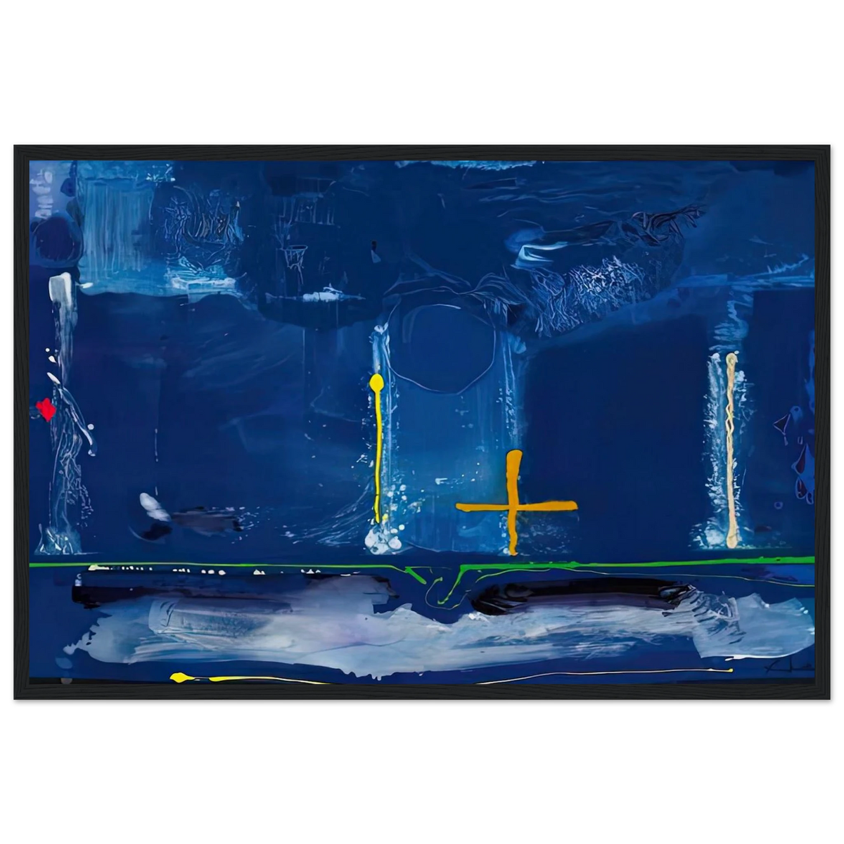 Sister Sky, 1991- Framed Poster | Helen Frankenthaler Framed Prints Wall Art | Frankenthaler Helen
