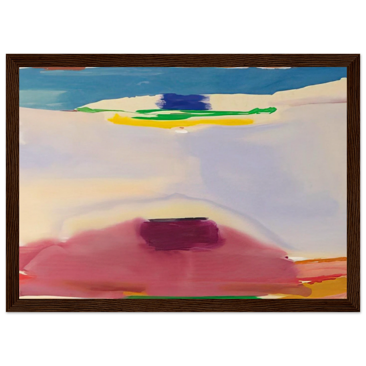 Leveling - 1973 Framed Poster | Helen Frankenthaler Framed Prints Wall Art | Frankenthaler Helen