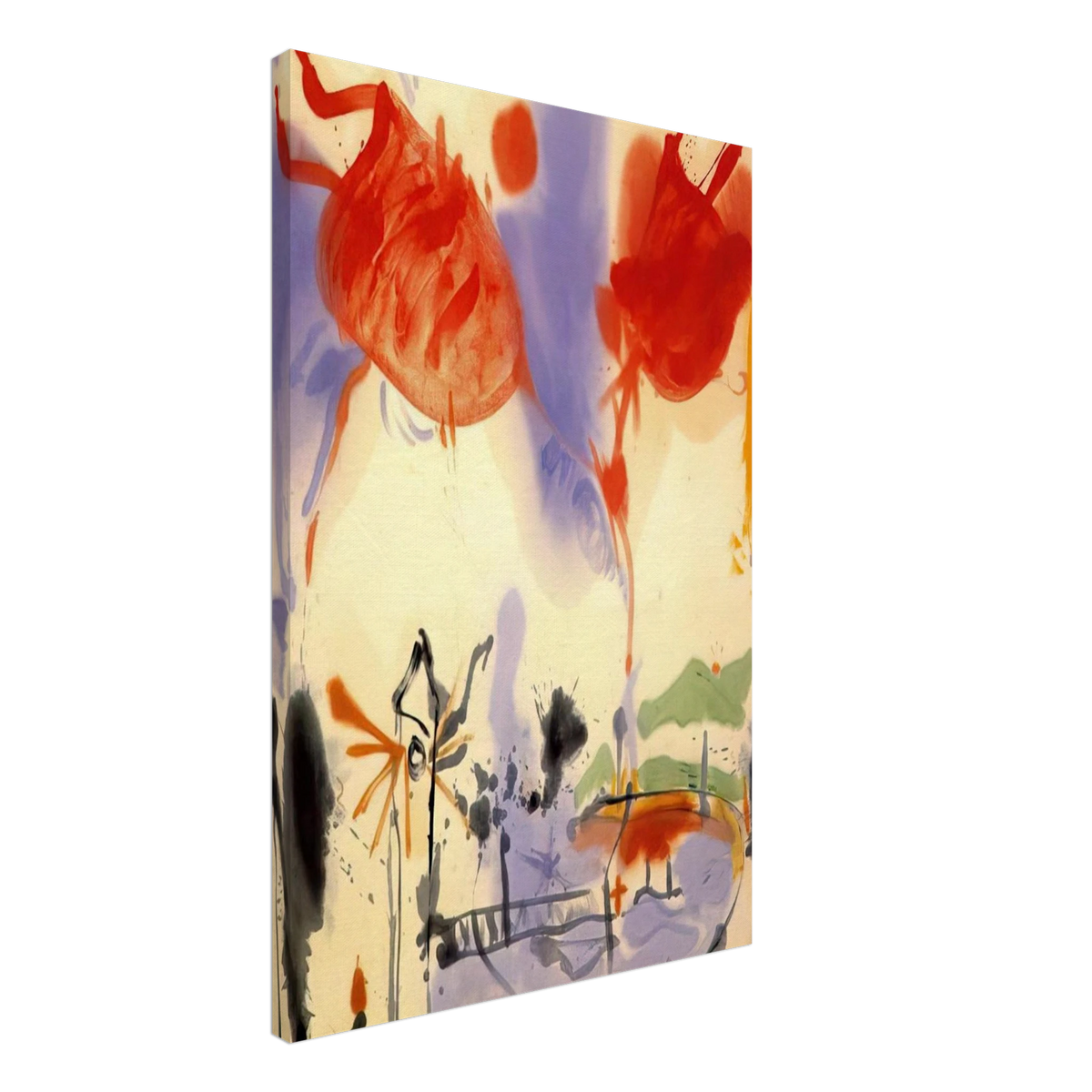 Round Trip - 1957 Canvas | Helen Frankenthaler Canvas | Frankenthaler Helen