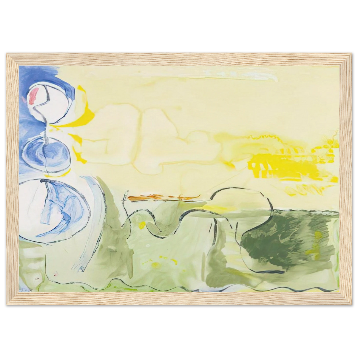 Flotilla - 2006 Framed Poster | Helen Frankenthaler Framed Prints Wall Art | Frankenthaler Helen