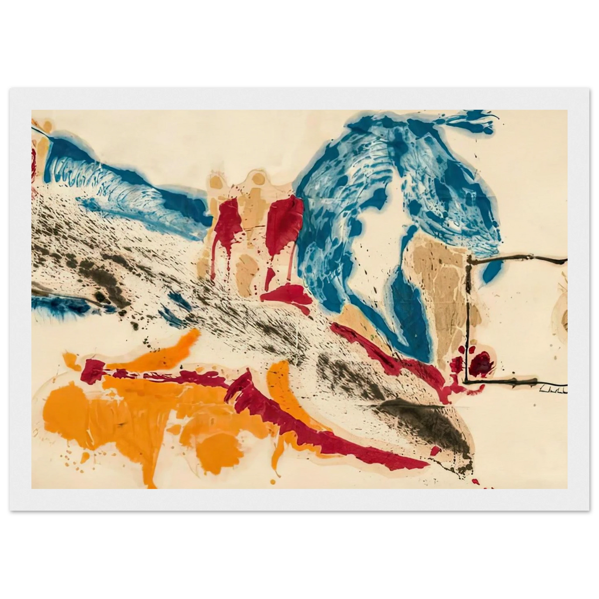 Alassio, 1960- Framed Poster | Helen Frankenthaler Framed Prints Wall Art | Frankenthaler Helen