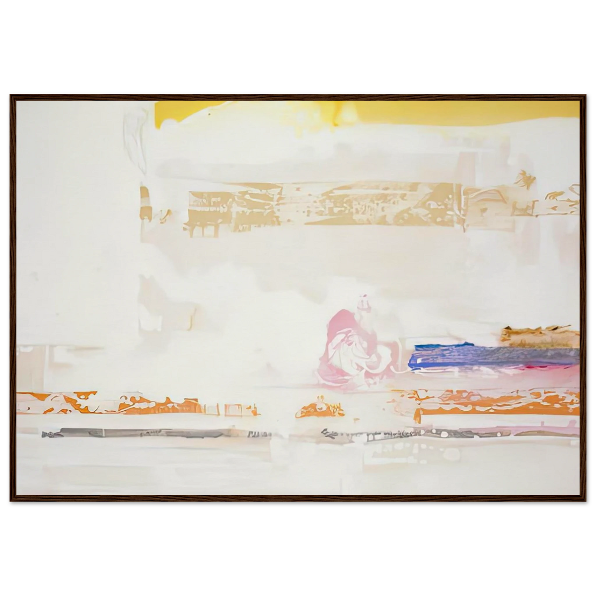Snow Basin, 1990- Framed Poster | Helen Frankenthaler Framed Prints Wall Art | Frankenthaler Helen