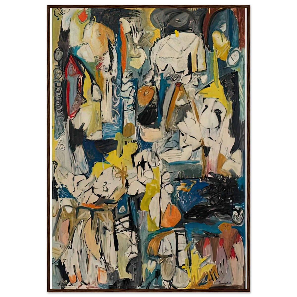 Village, 1951- Framed Poster | Helen Frankenthaler Framed Prints Wall Art | Frankenthaler Helen