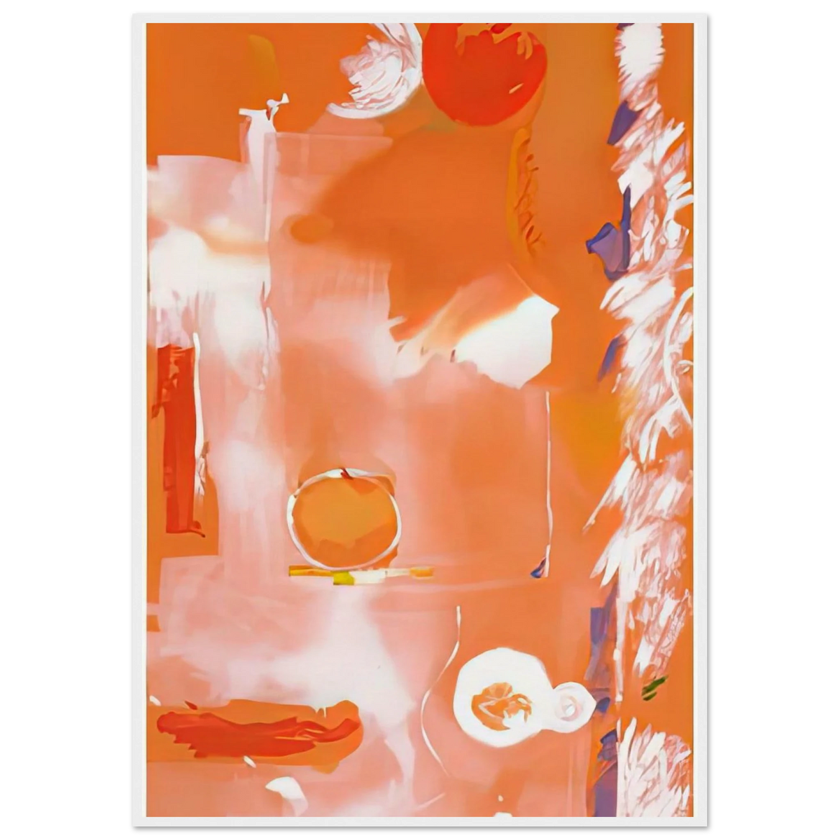 Seeing the Moon on a Hot Summer Day, 1987- Framed Poster | Helen Frankenthaler Framed Prints Wall Art | Frankenthaler Helen