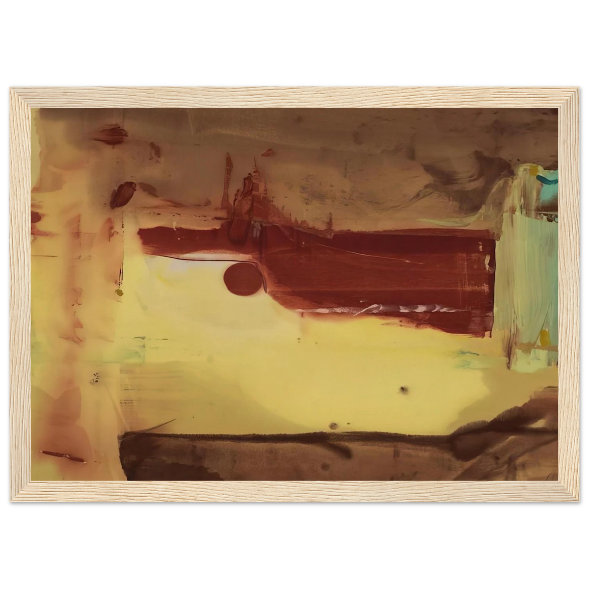 Desert Pass - 1976 Framed Poster | Helen Frankenthaler Framed Prints Wall Art | Frankenthaler Helen