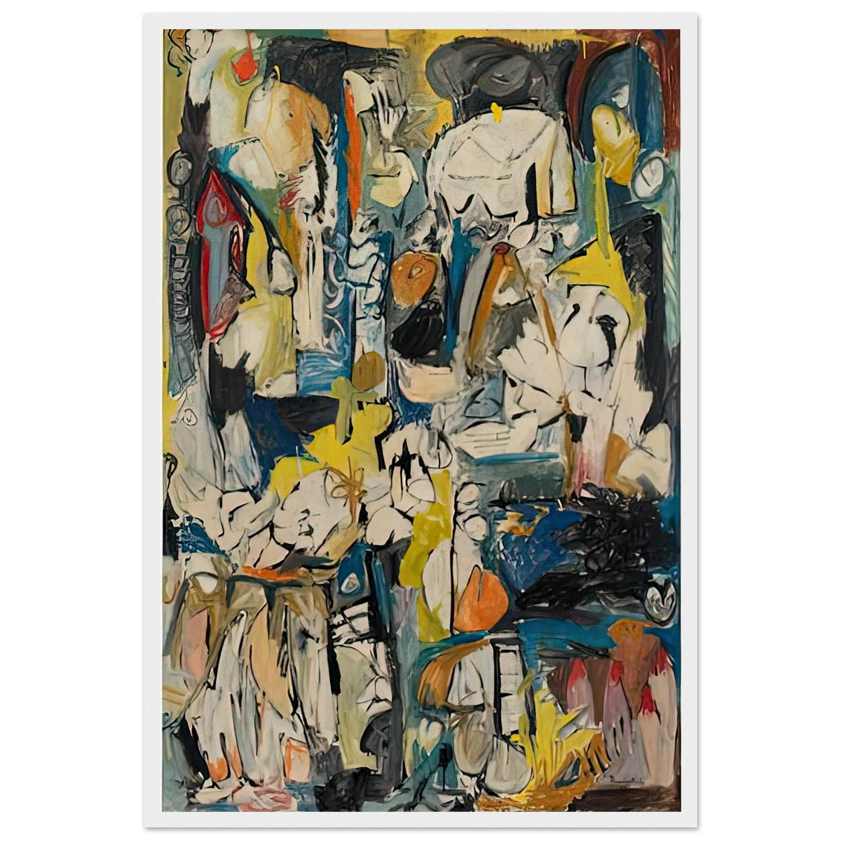 Village, 1951- Framed Poster | Helen Frankenthaler Framed Prints Wall Art | Frankenthaler Helen