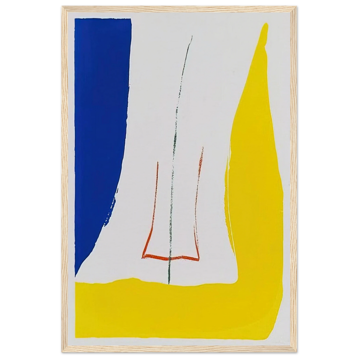 Sun Corner - 1968 Framed Poster | Helen Frankenthaler Framed Prints Wall Art | Frankenthaler Helen