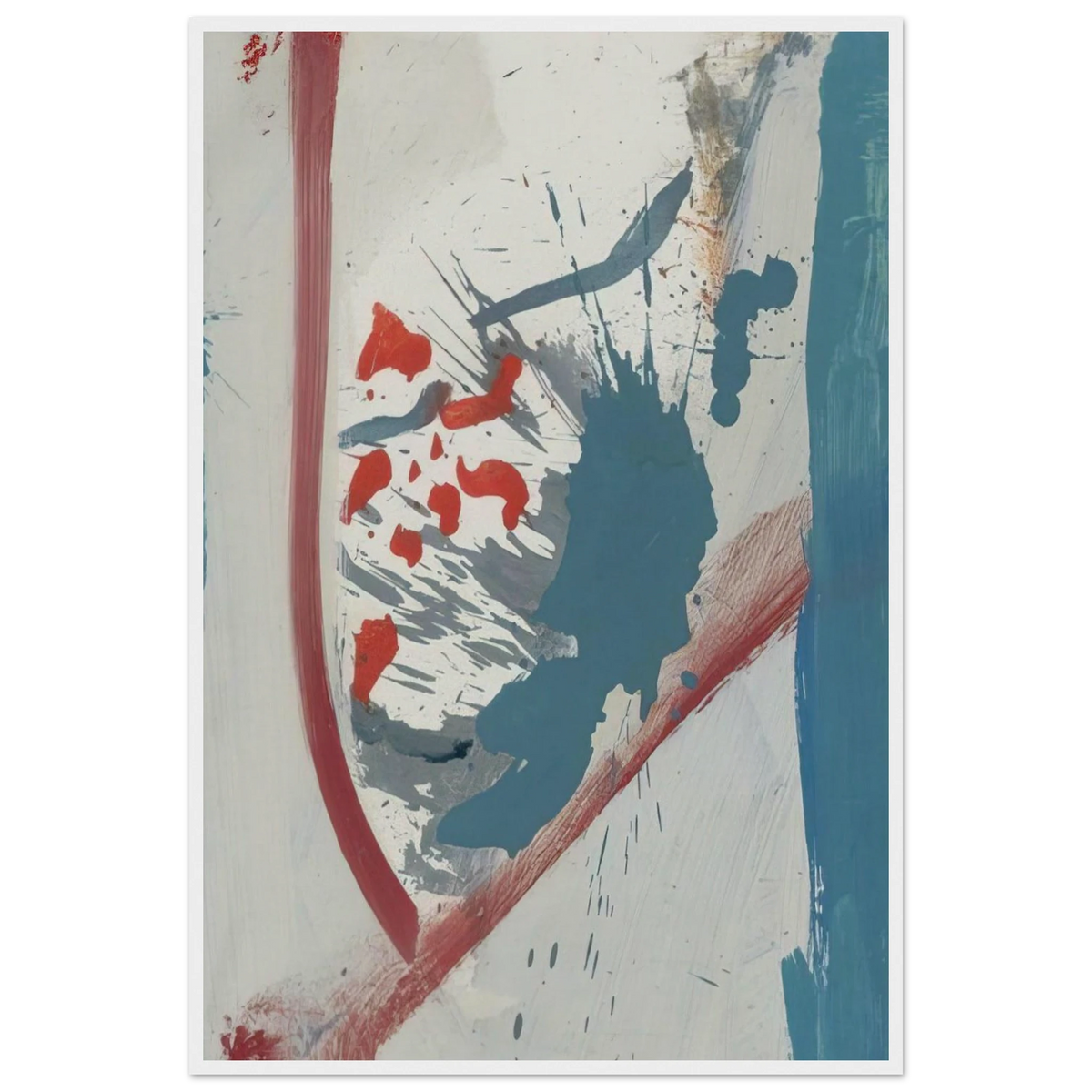 Untitled - 1960 Framed Poster | Helen Frankenthaler Framed Prints Wall Art | Frankenthaler Helen
