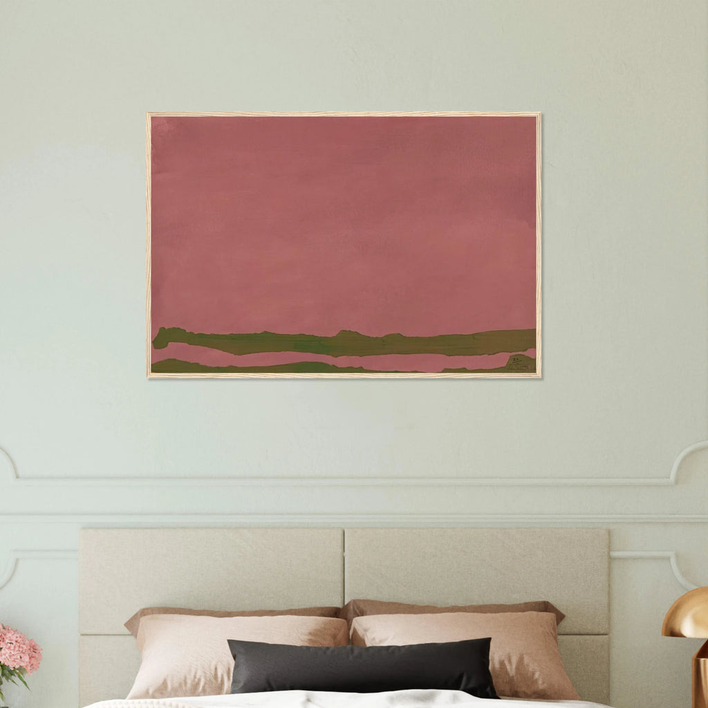 Green Likes Mauve - 1970 Framed Poster | Helen Frankenthaler Framed Prints Wall Art | Frankenthaler Helen