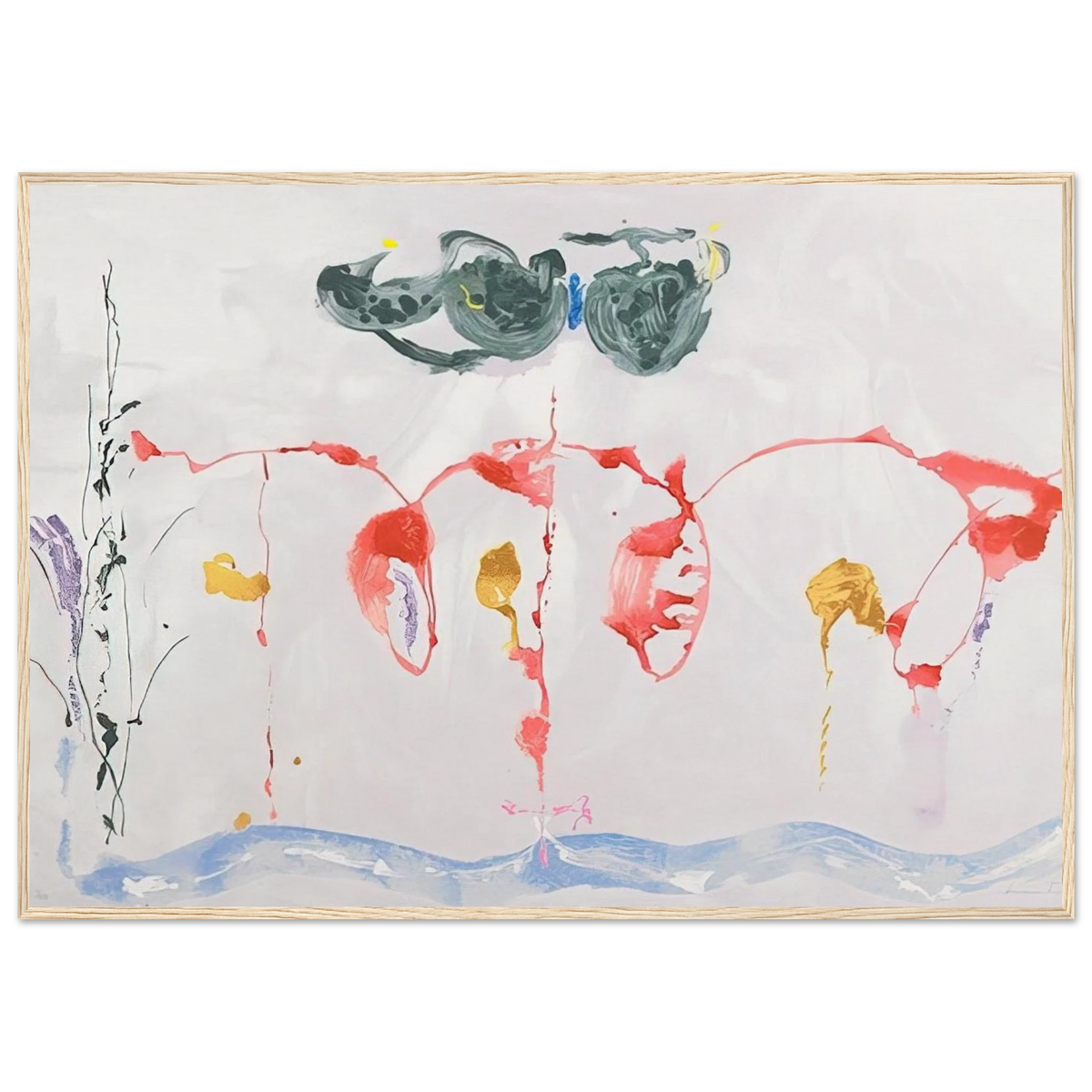 Aerie - 2009 Framed Poster | Helen Frankenthaler Framed Prints Wall Art | Frankenthaler Helen